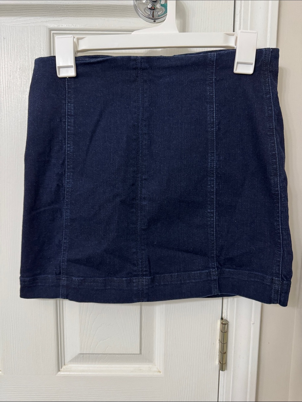 Tinseltown Dark Navy Denim Mini Skirt